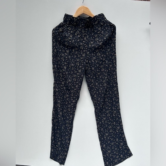 Ganni Printed Crepe Pants floral pattern black size xs - Picture 4 of 11
